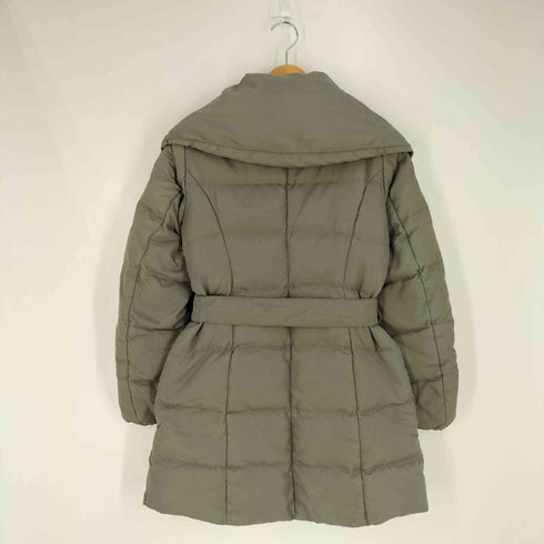 マックスマーラウィーケンドライン Max Mara WEEKEND LINE ベルト付き スナップボタン ショールカラー ダウンコート レディース 38