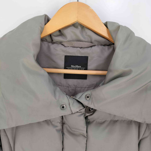 マックスマーラウィーケンドライン Max Mara WEEKEND LINE ベルト付き スナップボタン ショールカラー ダウンコート レディース 38