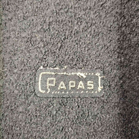 パパス papas くるみボタン ラウンドカラーウールコート メンズ
