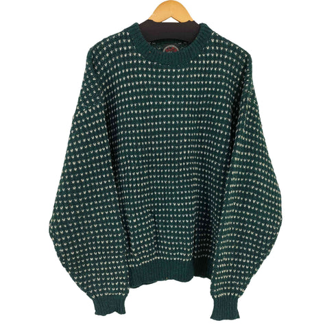 ALPS RUGGED OUTDOORS ネップ バーズアイ クルーネックニット メンズ import:M