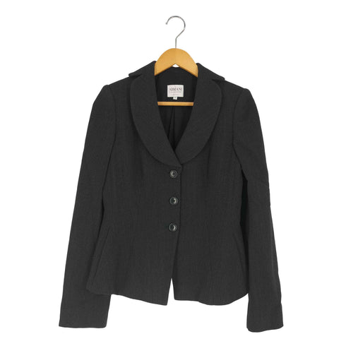 アルマーニコレツィオーニ ARMANI COLLEZIONI ウールエラスタン 3B テーラードジャケット レディース 38