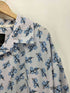 ショーンジョン Sean john 90-00S 総柄 ロゴ刺繍 オープンカラー S/S シャツ メンズ import:XXL