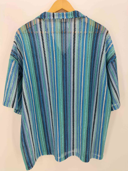 エマクローズ EMMA CLOTHES ルーズオーバーオープンカラーマルチパターンS/Sシャツ メンズ JPN:M