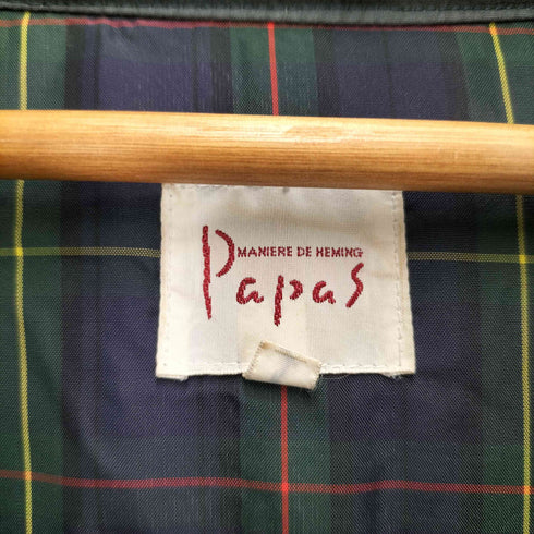パパス papas 短丈ボリュームダウンジャケット メンズ L
