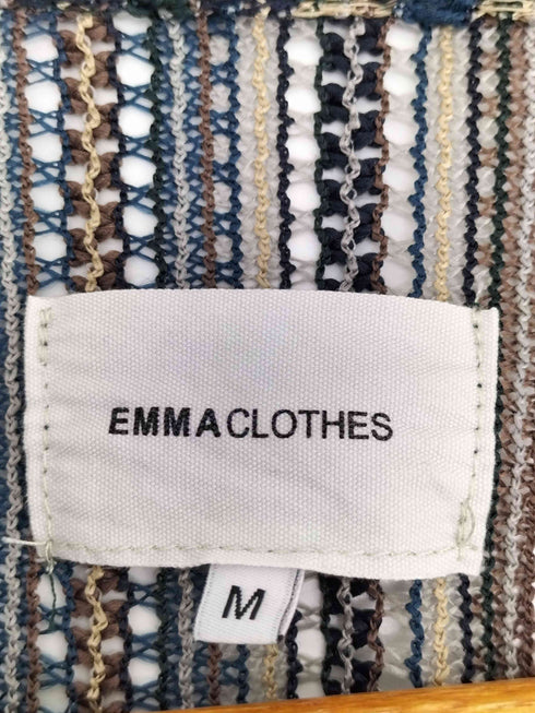 エマクローズ EMMA CLOTHES ルーズオーバーオープンカラーマルチパターンS/Sシャツ メンズ JPN:M
