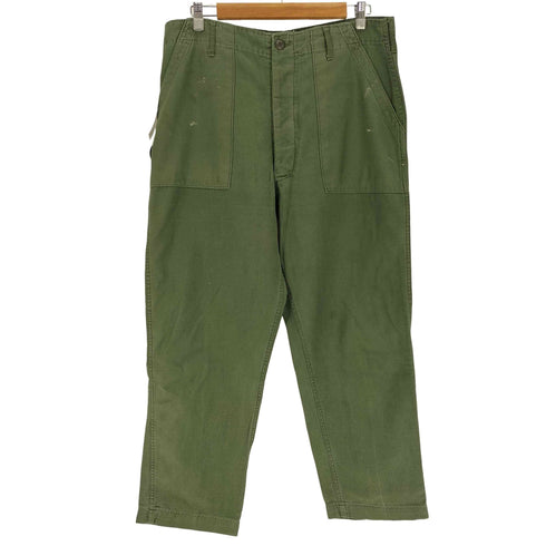 ユーエスアーミー U.S. ARMY 60-70S FATIGUE PANTS ボタンフライ 尿素ボタン ベイカーパンツ メンズ