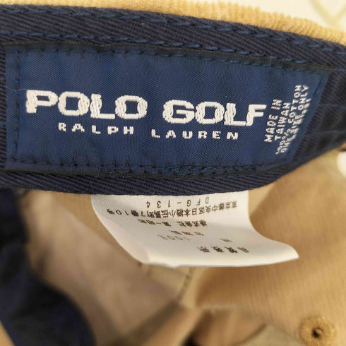 ポロゴルフラルフローレン POLO GOLF RALPH LAUREN ポニー刺繍 6パネルキャップ コーデュロイ メンズ