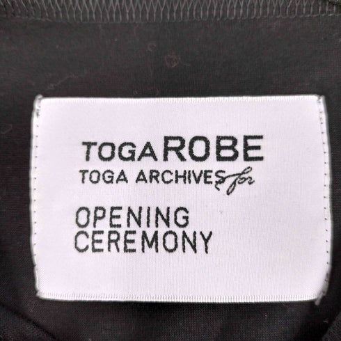 トーガローブオーガアーカイブス オープニングセレモニー TOGA ROBE TOGA ARCHIVES for OPENING CEREMONY ボートネック メッシュリボン ノースリーブカットソー レディース 0 S