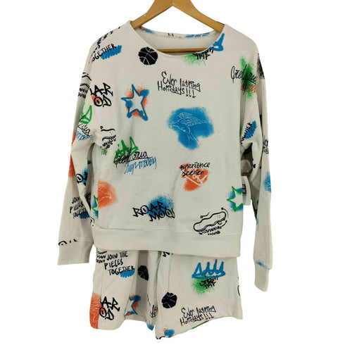 ザラ ZARA GRAFFITI PRINT SWEATSHIRT セットアップ レディース 13-14