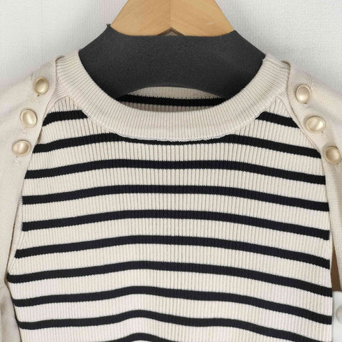 ビス ViS 24ss メタル釦ニット タンクトップ レディース FREE
