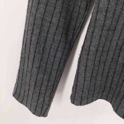 ローブドシャンブルコムデギャルソン robe de chambre COMME des GARCONS ストライプ レース ウールニット レディース