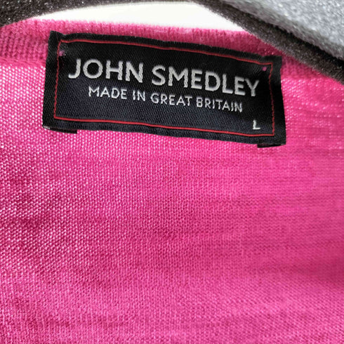 ジョンスメドレー JOHN SMEDLEY ウールカーディガン レディース import:L