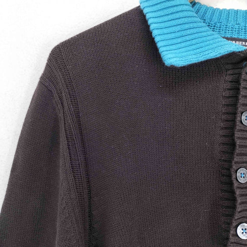 バーバリーブラックレーベル BURBERRY BLACK LABEL ハーフボタンコットンニット メンズ JPN:2