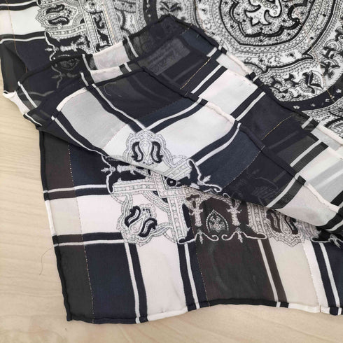 ピエールバルマン Pierre Balmain 総柄シルクスカーフ メンズ