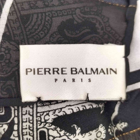 ピエールバルマン Pierre Balmain 総柄シルクスカーフ メンズ