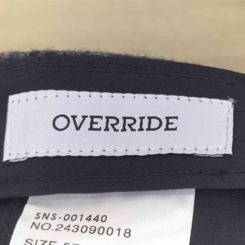 オーバーライド override 24AW REW TWEED 6P CAP メンズ FREE