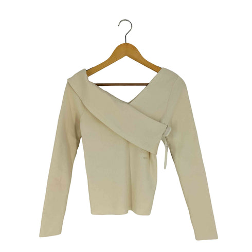 リエンダ rienda Asymmetry N/C Knit TOP アシンメトリー ネックデザイン ニット レディース FREE