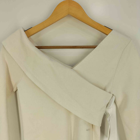 リエンダ rienda Asymmetry N/C Knit TOP アシンメトリー ネックデザイン ニット レディース FREE