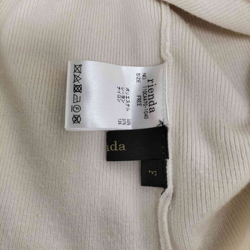 リエンダ rienda Asymmetry N/C Knit TOP アシンメトリー ネックデザイン ニット レディース FREE