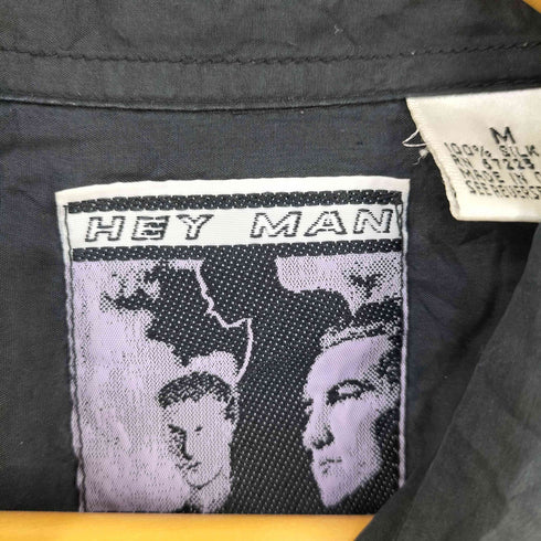 HEY MAN シルク レギュラーカラーシャツ メンズ import:M