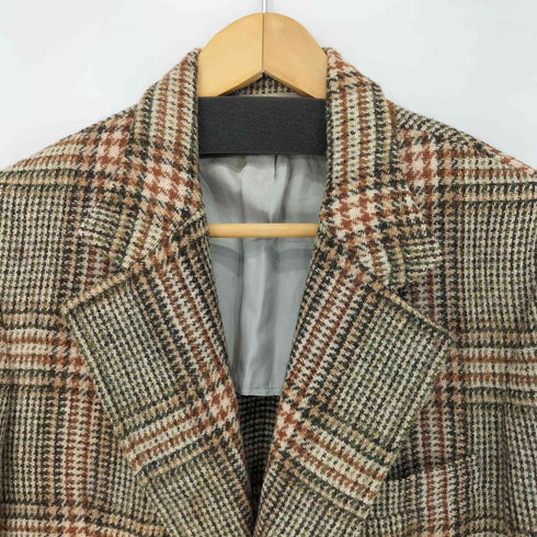 NORDSTROM 70S~80S ウールグレンチェックテーラードジャケット クルミボタン メンズ 40S