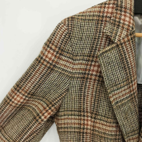 NORDSTROM 70S~80S ウールグレンチェックテーラードジャケット クルミボタン メンズ 40S