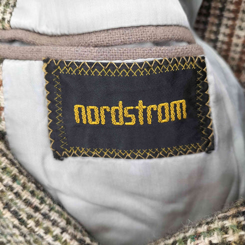 NORDSTROM 70S~80S ウールグレンチェックテーラードジャケット クルミボタン メンズ 40S