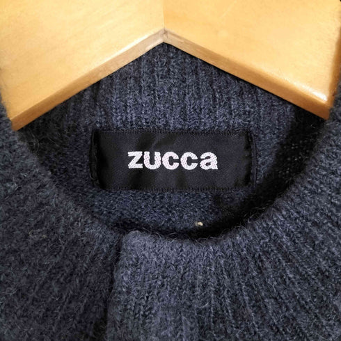 ズッカ ZUCCa モヘヤアクリルナイロン スナップボタン ニットカーディガン レディース JPN:M