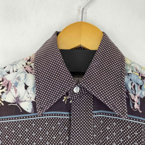 リー Lee 70s USA製 ウエスタンシャツ 総柄 メンズ