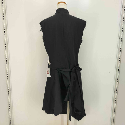 コムデギャルソン COMME des GARCONS AD表記無 マオカラー アシンメトリーバイアス カットオフ ノースリーブジャケット レディース JPN:S