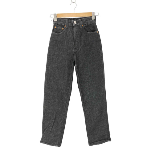 マウジー moussy PLAIN JEANS BLK STRAIGHT レディース 24