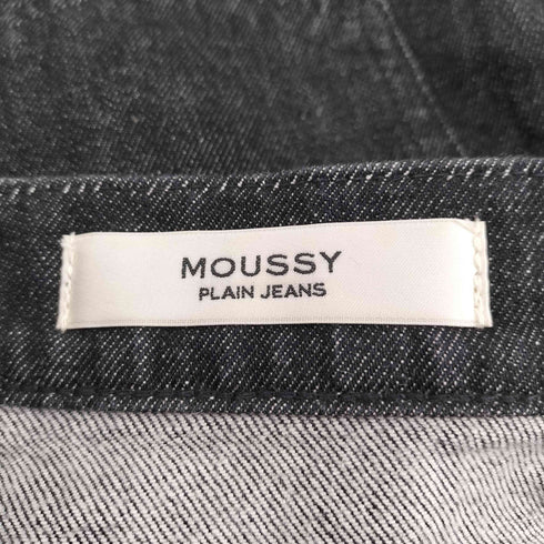 マウジー moussy PLAIN JEANS BLK STRAIGHT レディース 24