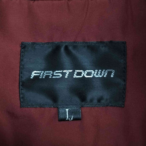 ファーストダウン FIRST DOWN ロゴ刺繍 中綿ジャケット メンズ import:L