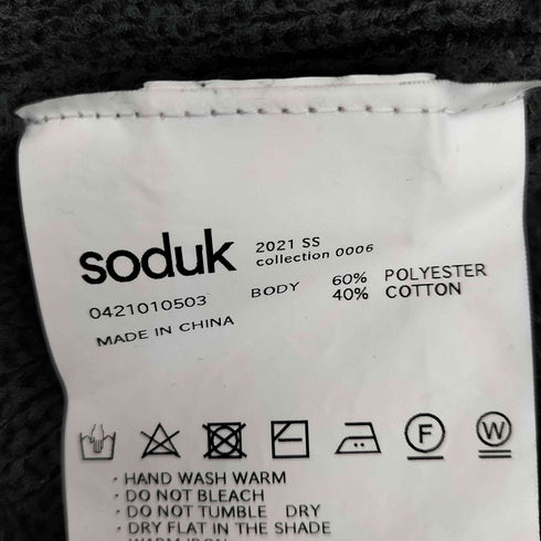 スドーク soduk 21SS スリットニットカーディガン レディース FREE