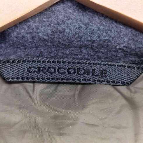 クロコダイル crocodile ロゴプレート バイカラー 切替 ダウンジャケット メンズ import:L