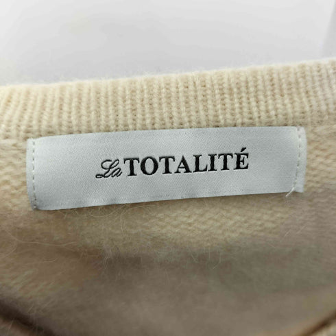 ラトータリテ La Totalite バイカラーレースニット アンゴラ混 レディース