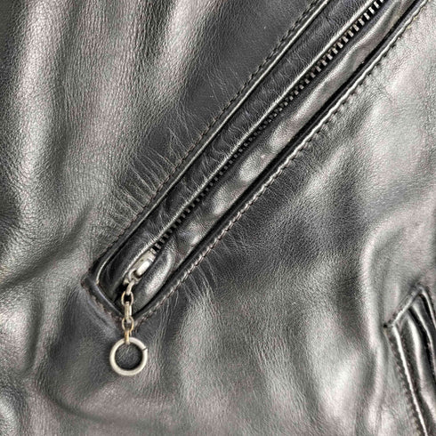 パーフェクトバイショット Perfecto by Schott USA製 牛タグ後期 ROBINジップ 裏地キルティング レザー ダブル ライダースジャケット メンズ US:44