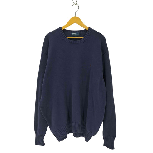 ポロバイラルフローレン Polo by RALPH LAUREN 90S ポニー刺しゅう コットンニット メンズ JPN:XXL