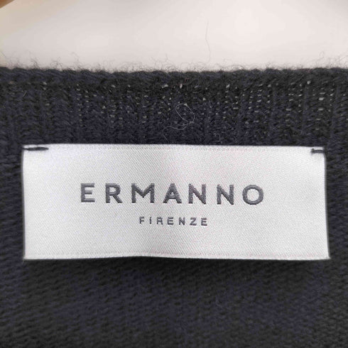 ERMANNO FIRENZE カシミヤ混 フロントプリントニット レディース 40