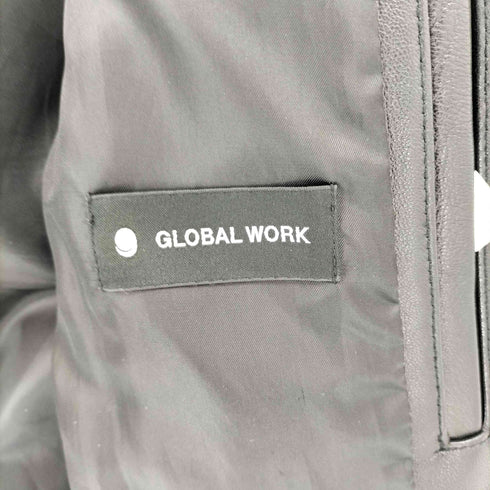 グローバルワーク GLOBAL WORK 羊革 ダブルライダースジャケット メンズ import:M