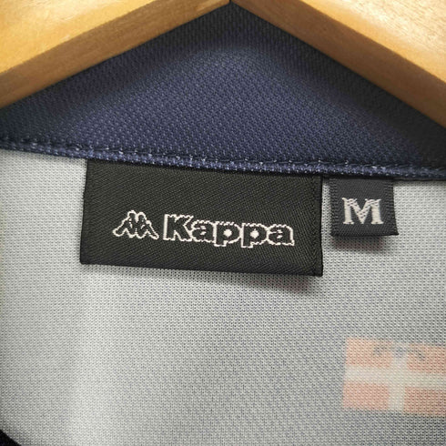 カッパ Kappa 総柄 ロゴ刺繍S/Sポロシャツ メンズ JPN:M