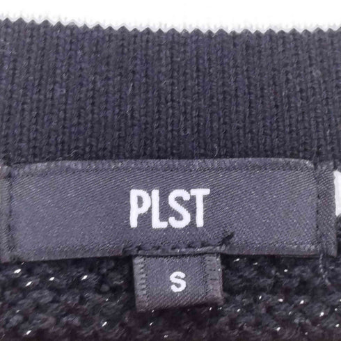 プラステ PLST 23AW ラメジャカードパールボタンミドルカーディガン レディース JPN:S