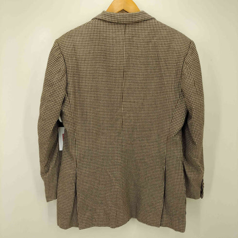 CASTANGIA 3B カシミヤ混 千鳥格子ウールテーラードジャケット メンズ JPN:46