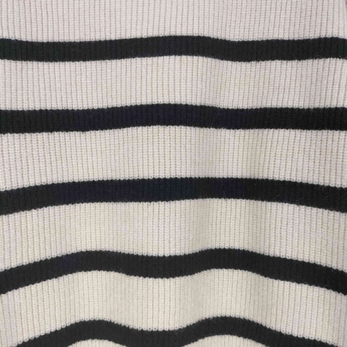 ザラ ZARA ナイロンブレンド アクリルポリエステル ボーダーニット レディース import:L