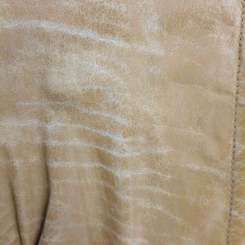 MADE IN KOREA カウレザー シングルライダースジャケット ネックベルト YKK レディース JPN:11号