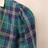 tru blouse 襟切替 チェック L/S シャツ レディース 36