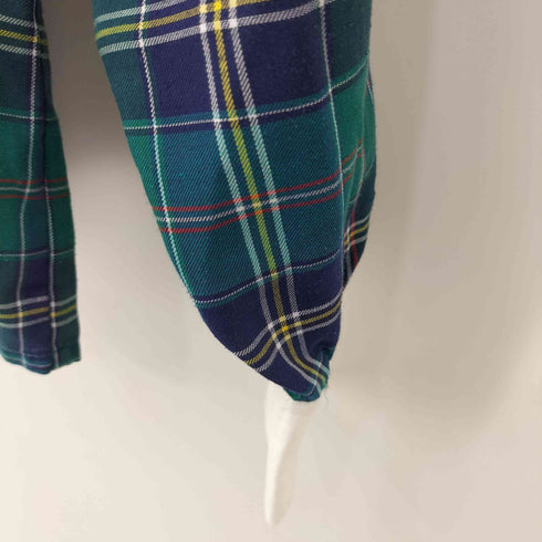 tru blouse 襟切替 チェック L/S シャツ レディース 36