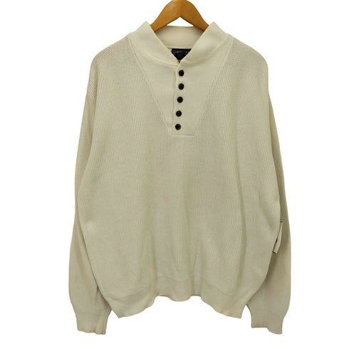 ランズエンド LANDS END 90S USA製ヘンリーネックコットンニット メンズ JPN:L