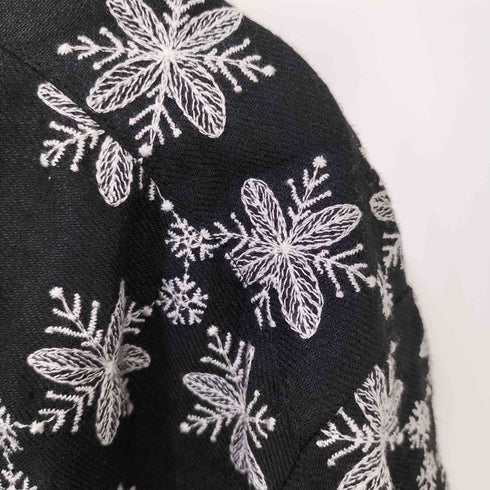 ツハル TSUHARU 雪の結晶柄刺繍ワンピース レディース FREE