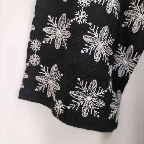 ツハル TSUHARU 雪の結晶柄刺繍ワンピース レディース FREE